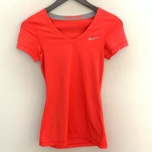 Pink Nike Pro Dri-Fit Workout Tee